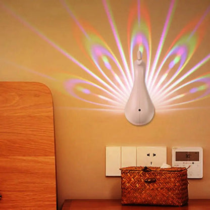 GlowTail™ Magical Peacock Wall Light for Dreamy Nights - Katchy Vibez