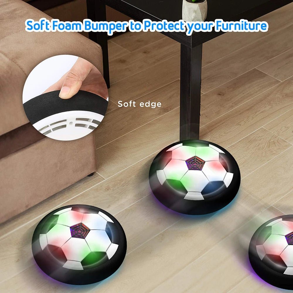 🔗Hover Soccer Ball with LED Lights – Indoor Levitating Sports Toy for Kids - Katchy Vibez
