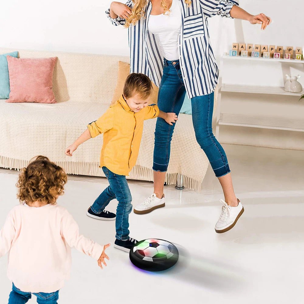🔗Hover Soccer Ball with LED Lights – Indoor Levitating Sports Toy for Kids - Katchy Vibez