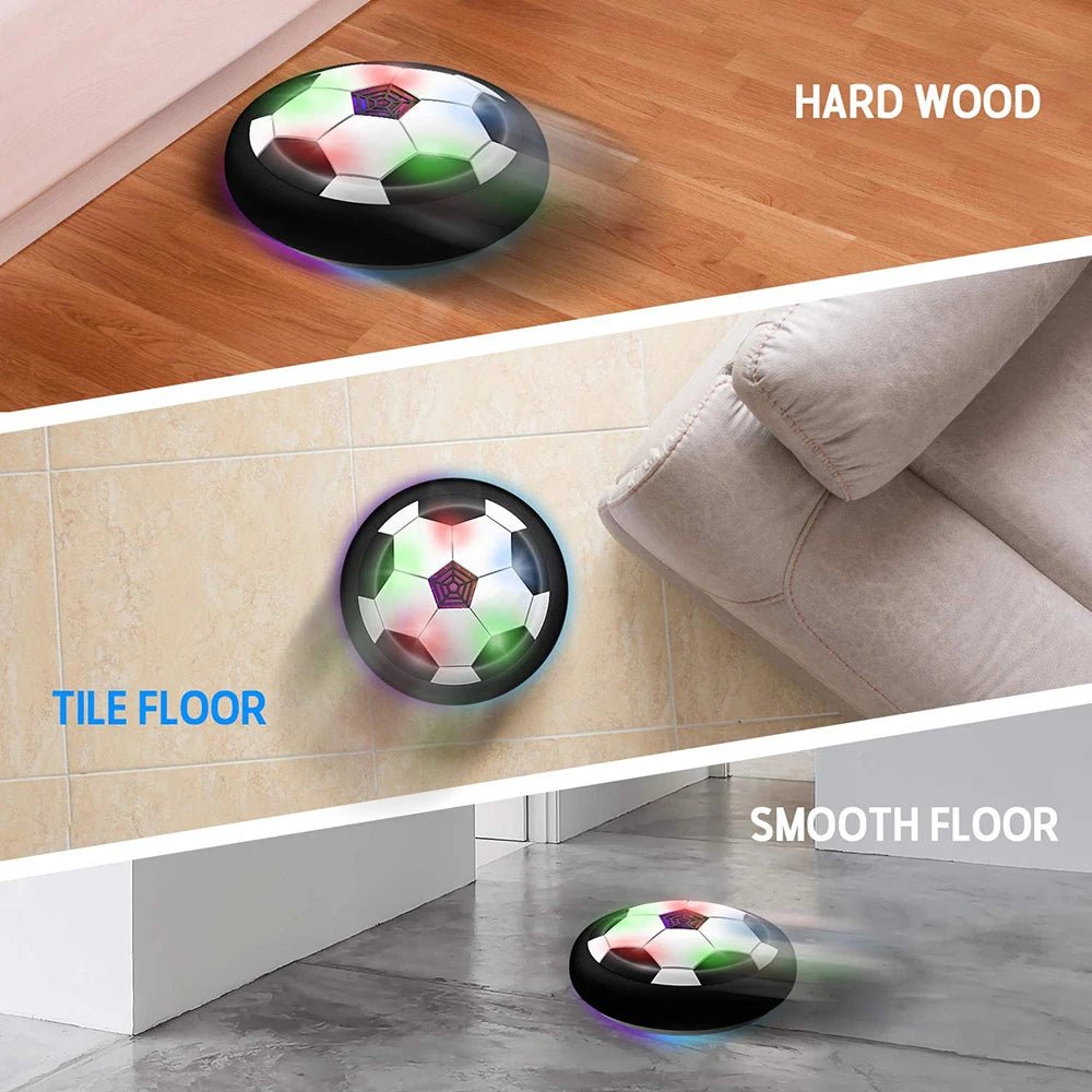 🔗Hover Soccer Ball with LED Lights – Indoor Levitating Sports Toy for Kids - Katchy Vibez