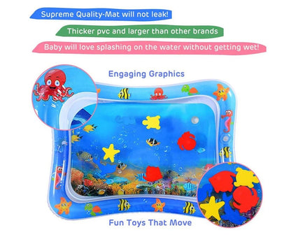 Inflatable Tummy Time Baby Play Mat | Sensory Splash Fun - Katchy Vibez
