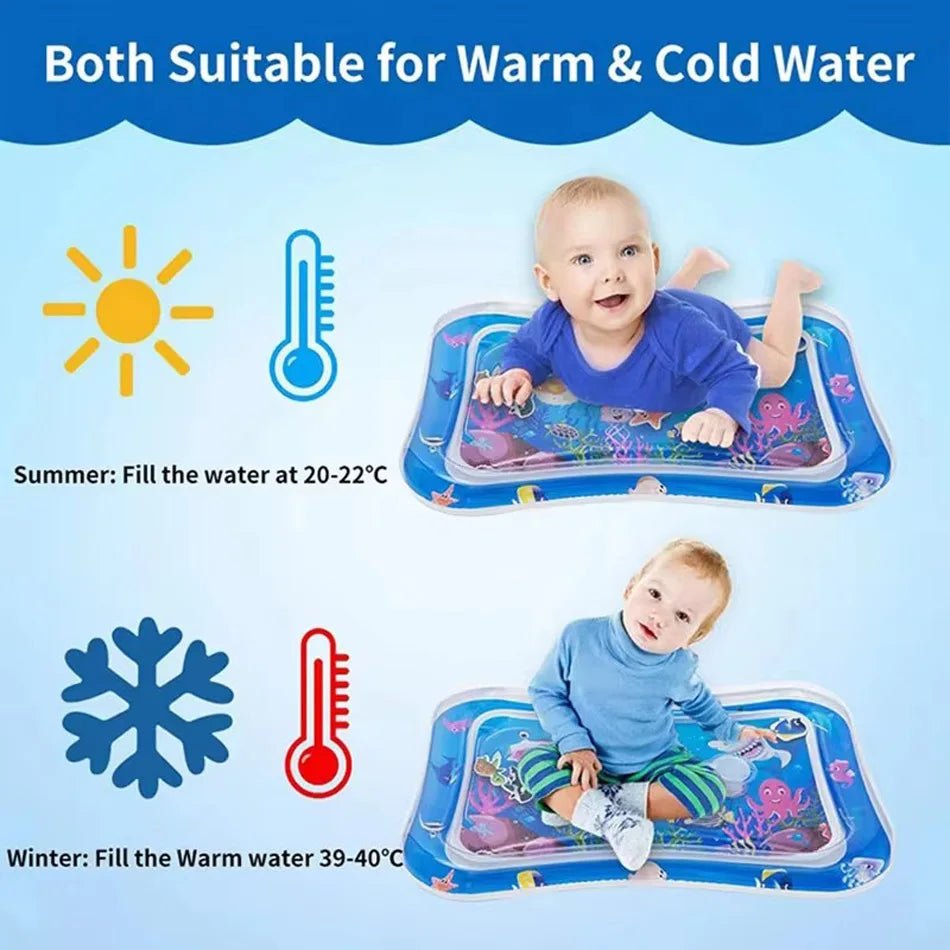 Inflatable Tummy Time Baby Play Mat | Sensory Splash Fun - Katchy Vibez