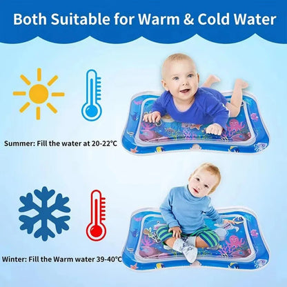 Inflatable Tummy Time Baby Play Mat | Sensory Splash Fun - Katchy Vibez