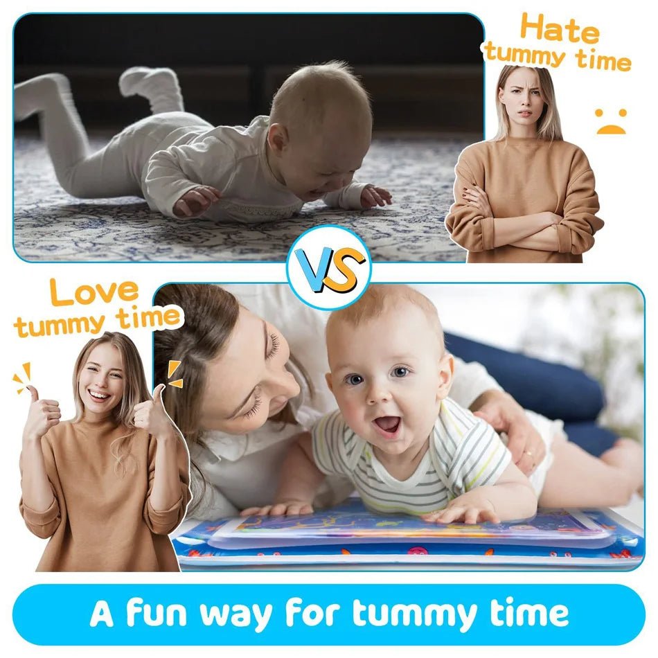 Inflatable Tummy Time Baby Play Mat | Sensory Splash Fun - Katchy Vibez