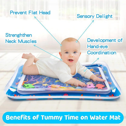 Inflatable Tummy Time Baby Play Mat | Sensory Splash Fun - Katchy Vibez