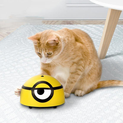 Interactive Cat Toy Ball – Smart Escaping Teaser with Lights & Sound - Katchy Vibez