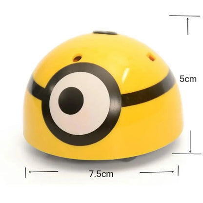 Interactive Cat Toy Ball – Smart Escaping Teaser with Lights & Sound - Katchy Vibez