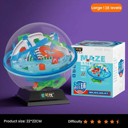IQ Maze Ball Puzzle | 3D Brain Challenge in a Handheld Orb - Katchy Vibez