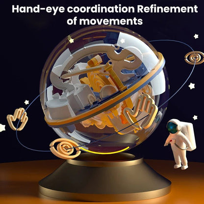 IQ Maze Ball Puzzle | 3D Brain Challenge in a Handheld Orb - Katchy Vibez