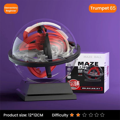 IQ Maze Ball Puzzle | 3D Brain Challenge in a Handheld Orb - Katchy Vibez