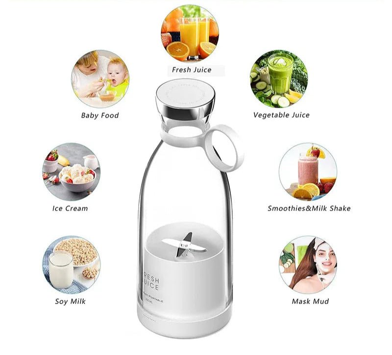 JuiceMate™ – Portable USB Rechargeable Juicer Bottle - Katchy Vibez