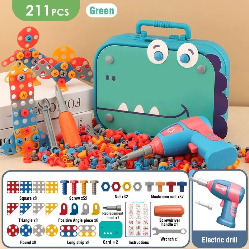 Kids DIY Drill Toolbox Set | Construction Fun for Creative Builders - Katchy Vibez