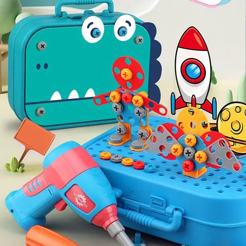 Kids DIY Drill Toolbox Set | Construction Fun for Creative Builders - Katchy Vibez