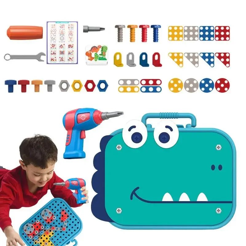 Kids DIY Drill Toolbox Set | Construction Fun for Creative Builders - Katchy Vibez