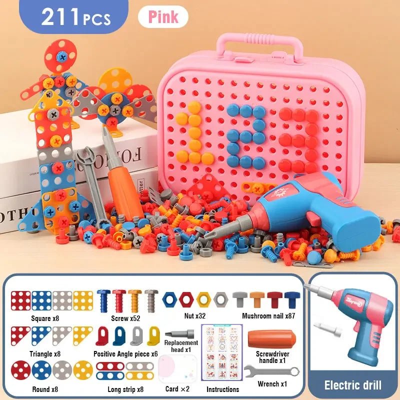 Kids DIY Drill Toolbox Set | Construction Fun for Creative Builders - Katchy Vibez