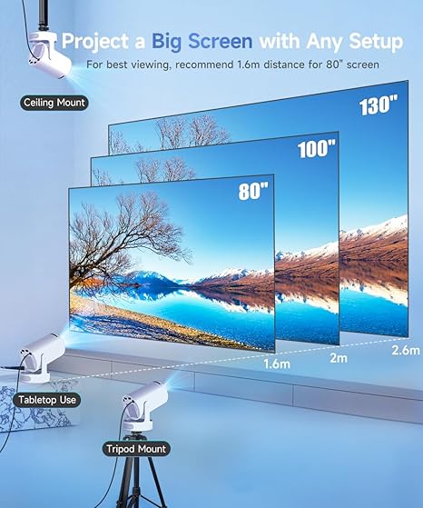 Magcubic HY300 Portable Mini Projector | 4K Support & Android 11 - Katchy Vibez