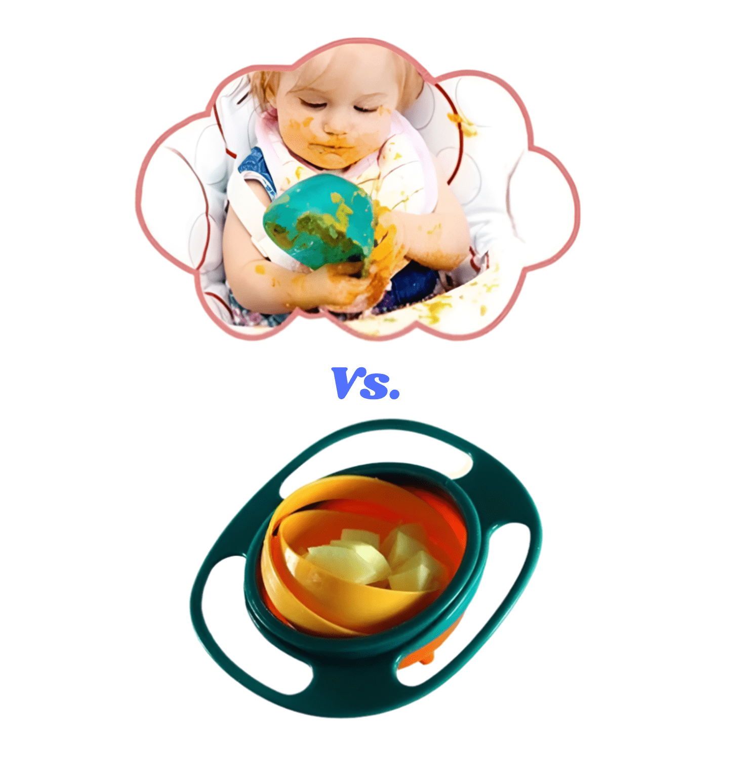 🔗Magic Gyro Bowl – 360° Spill Resistant Snack Bowl for Kids - Katchy Vibez