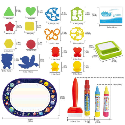 Magical Water Drawing Mat | Mess - Free Creativity for Kids - Katchy Vibez