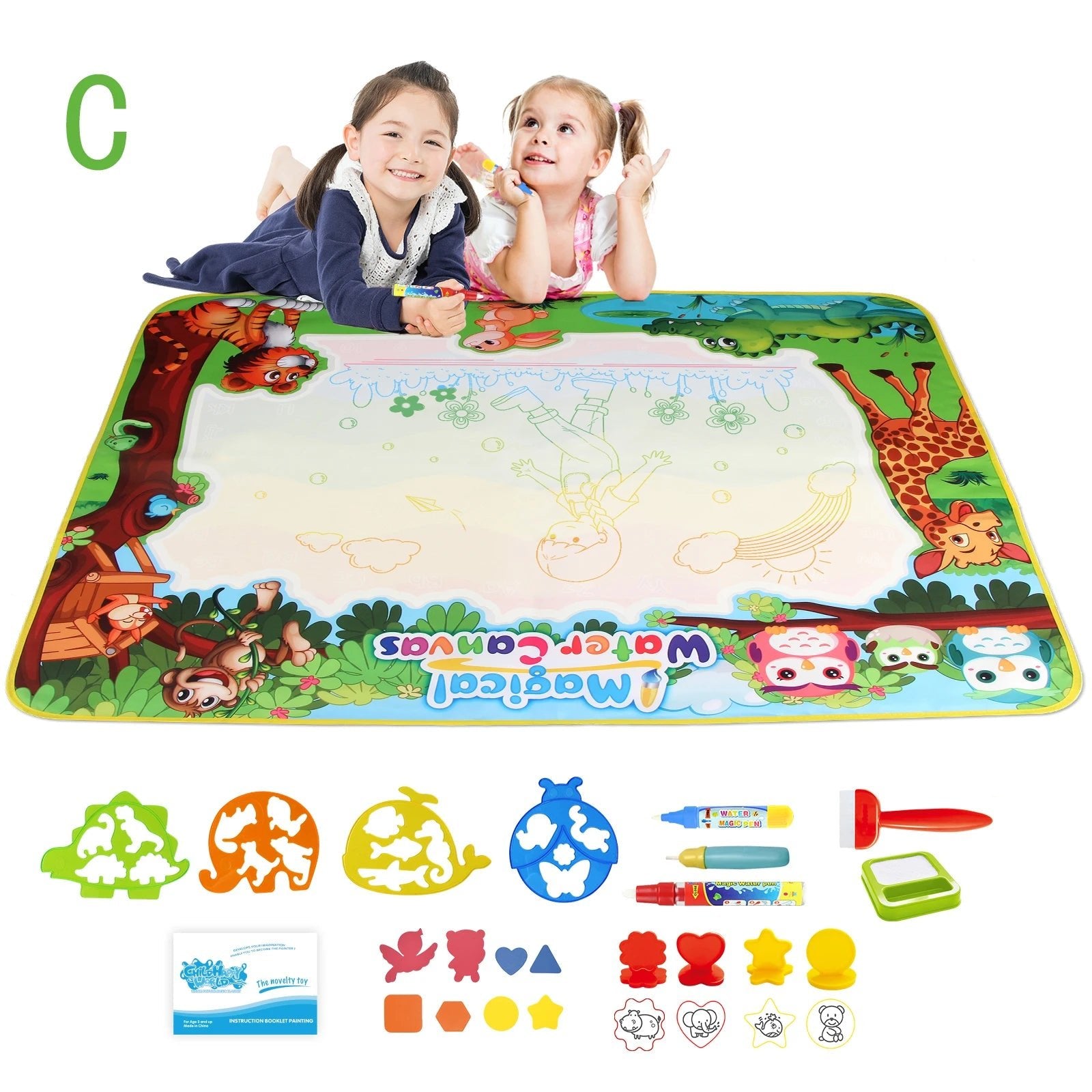 Magical Water Drawing Mat | Mess - Free Creativity for Kids - Katchy Vibez