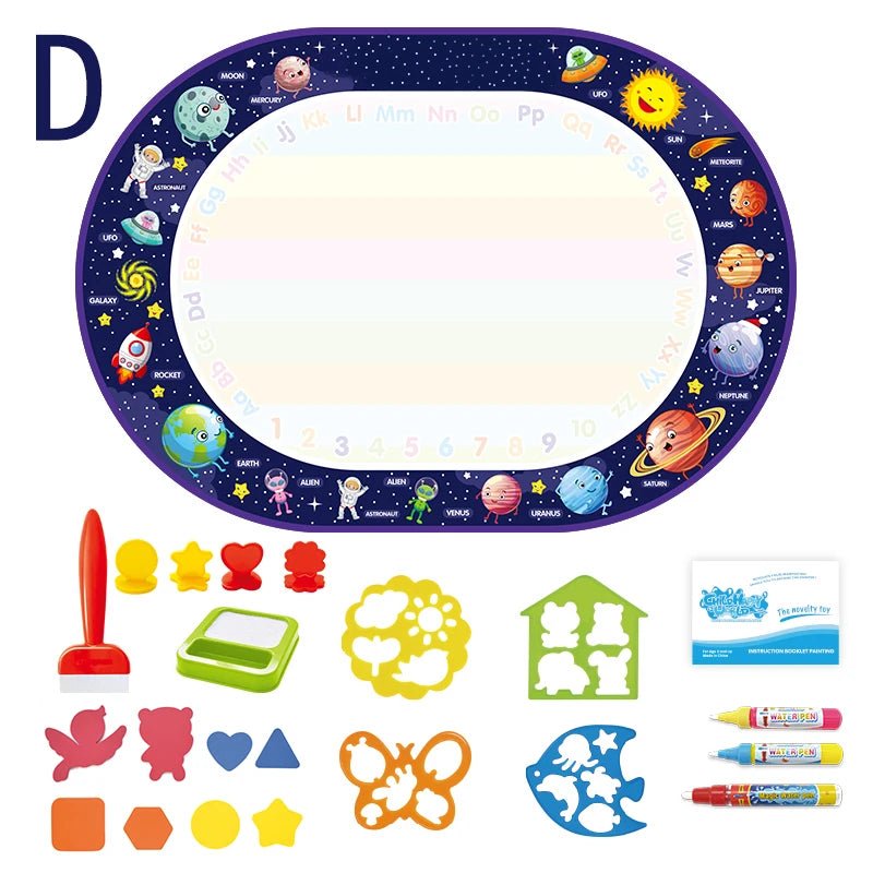 Magical Water Drawing Mat | Mess - Free Creativity for Kids - Katchy Vibez
