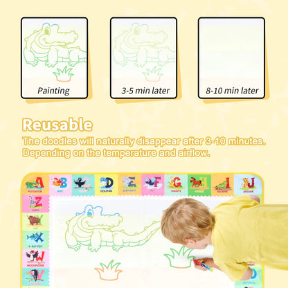Magical Water Drawing Mat | Mess - Free Creativity for Kids - Katchy Vibez