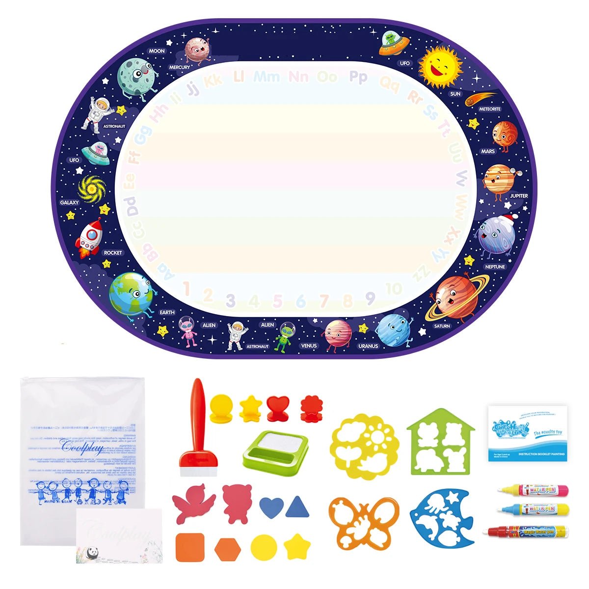 Magical Water Drawing Mat | Mess - Free Creativity for Kids - Katchy Vibez