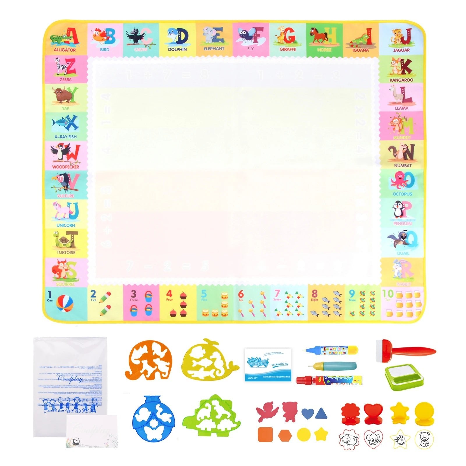 Magical Water Drawing Mat | Mess - Free Creativity for Kids - Katchy Vibez