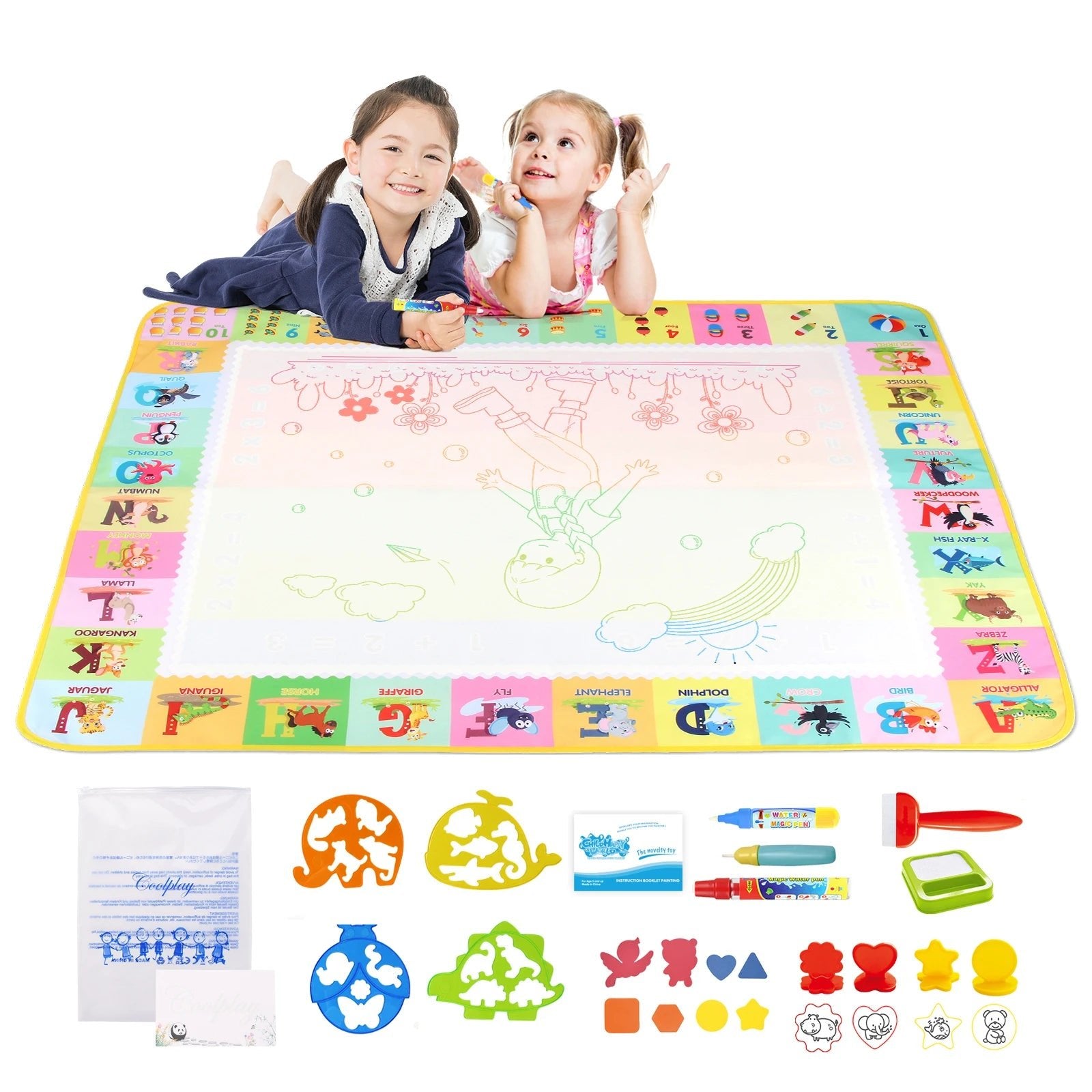 Magical Water Drawing Mat | Mess - Free Creativity for Kids - Katchy Vibez