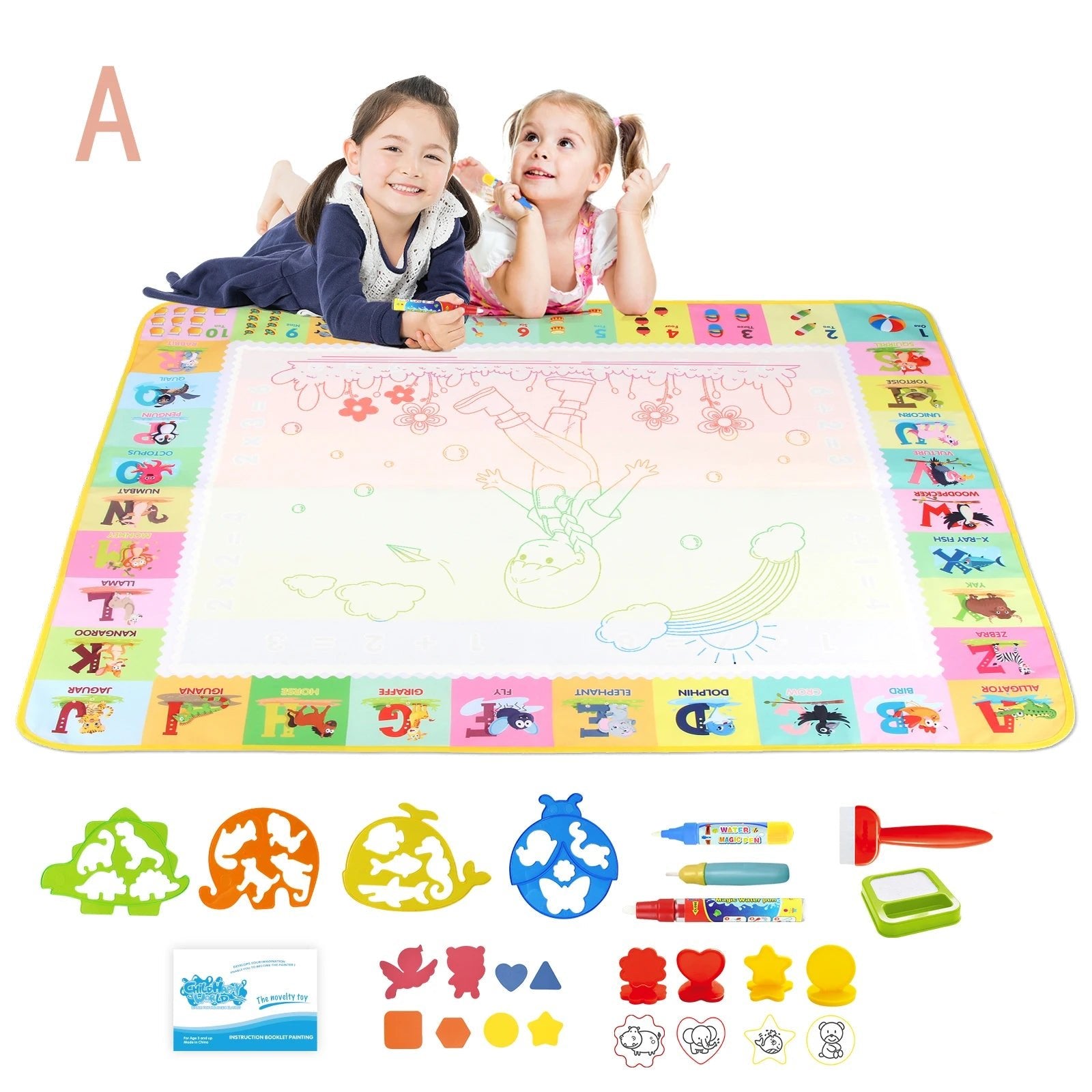 Magical Water Drawing Mat | Mess - Free Creativity for Kids - Katchy Vibez