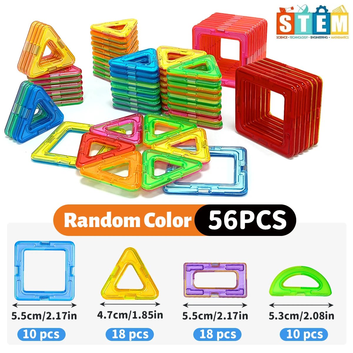 Magnetic Building Blocks – Educational STEM Toy Set (20–84 Pieces) - Katchy Vibez