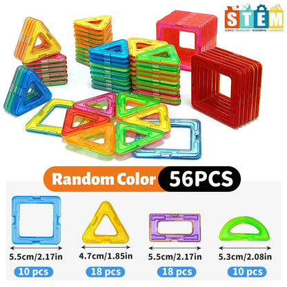 Magnetic Building Blocks – Educational STEM Toy Set (20–84 Pieces) - Katchy Vibez