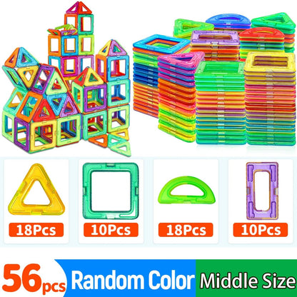 Magnetic Building Blocks – Educational STEM Toy Set (20–84 Pieces) - Katchy Vibez