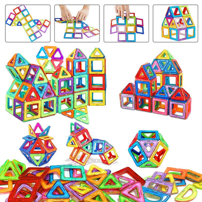 Magnetic Building Blocks – Educational STEM Toy Set (20–84 Pieces) - Katchy Vibez