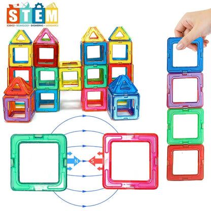 Magnetic Building Blocks – Educational STEM Toy Set (20–84 Pieces) - Katchy Vibez