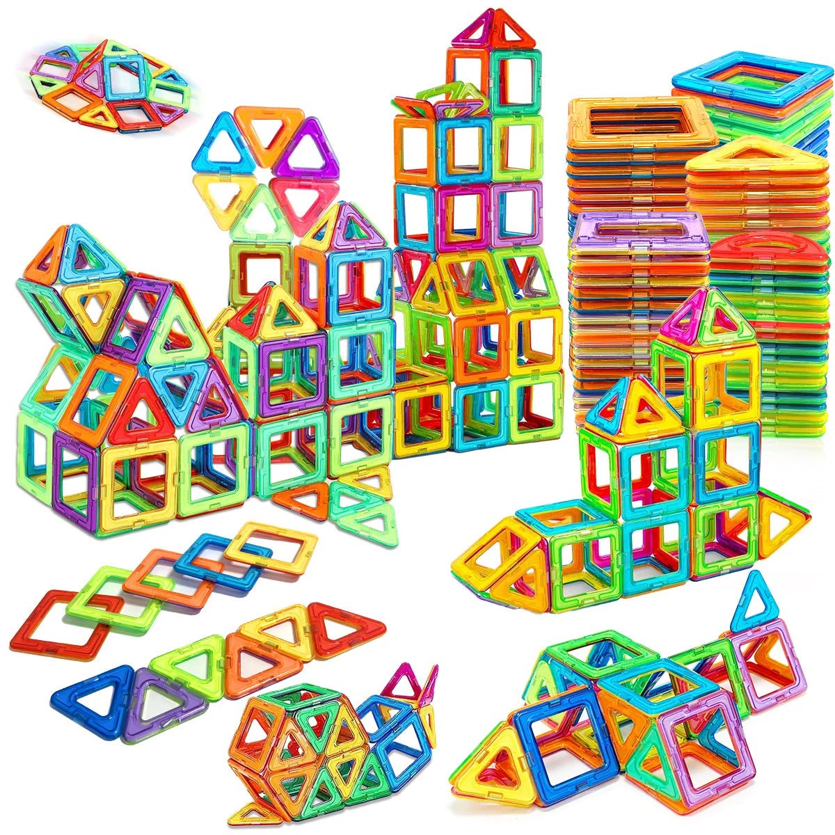 Magnetic Building Blocks – Educational STEM Toy Set (20–84 Pieces) - Katchy Vibez