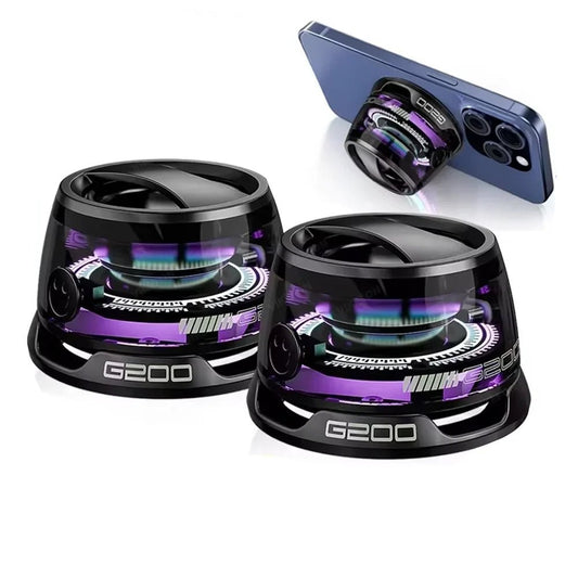 🔗Magnetic Mini Bluetooth Speaker – RGB Light, Bass Boost, Phone Stand & Travel - Ready - Katchy Vibez