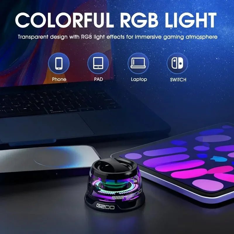 🔗Magnetic Mini Bluetooth Speaker – RGB Light, Bass Boost, Phone Stand & Travel - Ready - Katchy Vibez