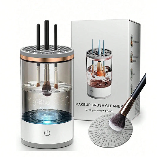 🔗Makeup Brush Cleaner | 3 - in - 1 Wash, Dry & Store Machine - Katchy Vibez