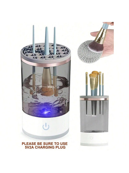 🔗Makeup Brush Cleaner | 3 - in - 1 Wash, Dry & Store Machine - Katchy Vibez