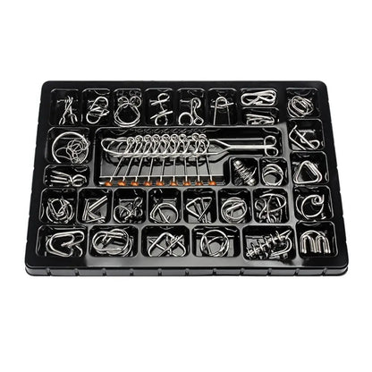 Metal Brain Teaser Puzzle Set – 20 to 50 Pieces - Katchy Vibez