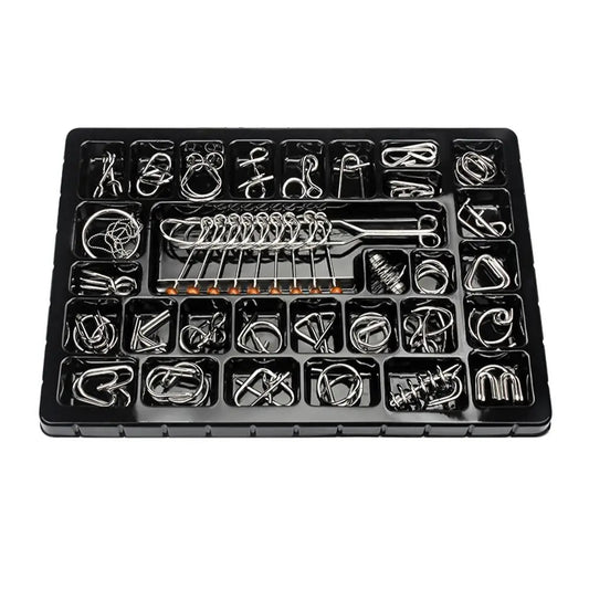 Metal Brain Teaser Puzzle Set – 20 to 50 Pieces - Katchy Vibez