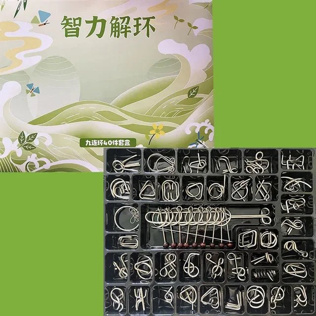 Metal Brain Teaser Puzzle Set – 20 to 50 Pieces - Katchy Vibez