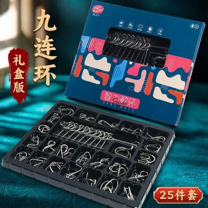 Metal Brain Teaser Puzzle Set – 20 to 50 Pieces - Katchy Vibez