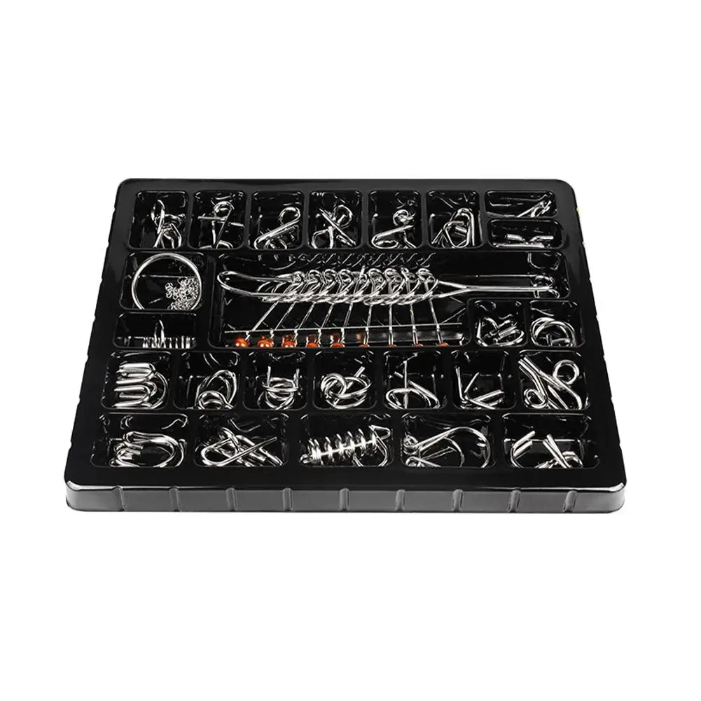 Metal Brain Teaser Puzzle Set – 20 to 50 Pieces - Katchy Vibez