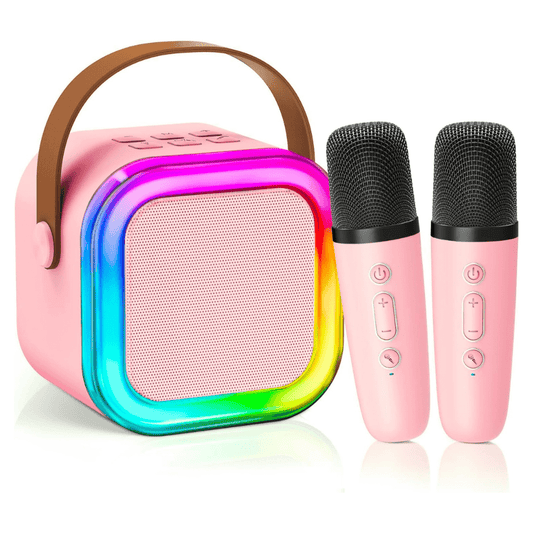Mini Karaoke Machine – Bluetooth Speaker with 2 Wireless Mics - Katchy Vibez