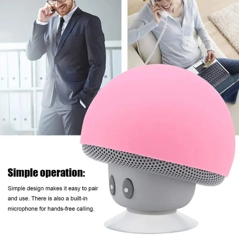Mini Mushroom Bluetooth Speaker | Waterproof, Hands - Free, Phone Holder - Katchy Vibez