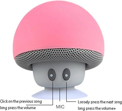 Mini Mushroom Bluetooth Speaker | Waterproof, Hands - Free, Phone Holder - Katchy Vibez