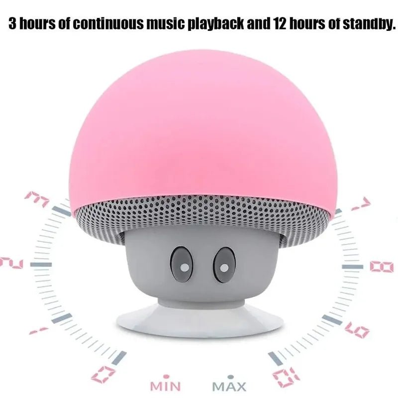Mini Mushroom Bluetooth Speaker | Waterproof, Hands - Free, Phone Holder - Katchy Vibez