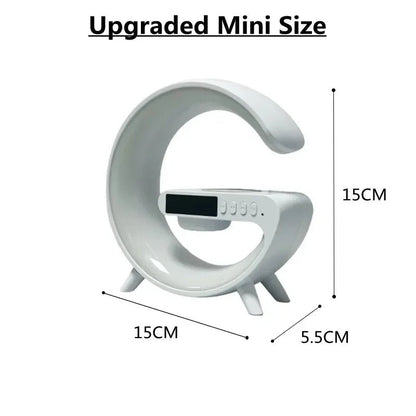 Mini Wireless Charging Bluetooth Speaker | 15W Fast Charge, Alarm Clock & Ambient Light - Katchy Vibez