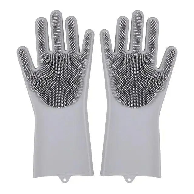 🔗Multifunction Magic Silicone Dish Washing Gloves - Katchy Vibez